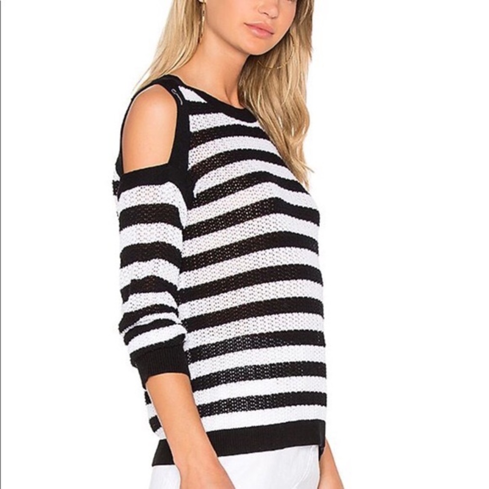Rag & Bone Jean Cold Shoulder Striped Top S